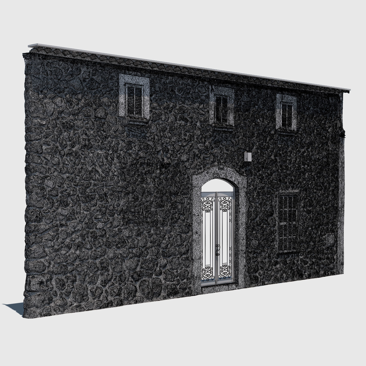 Rock House 3D model_2