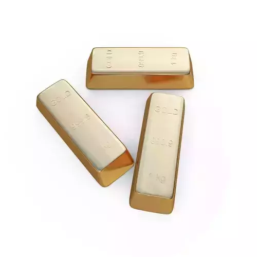 gold bar 3D model