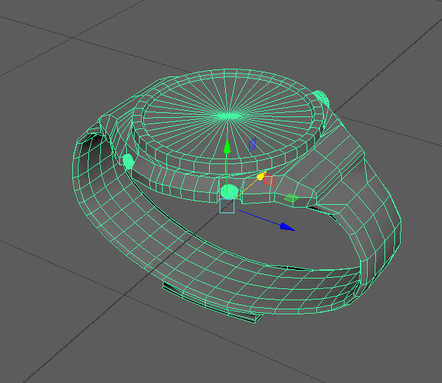 Gold Watch Free low-poly 3D model_2