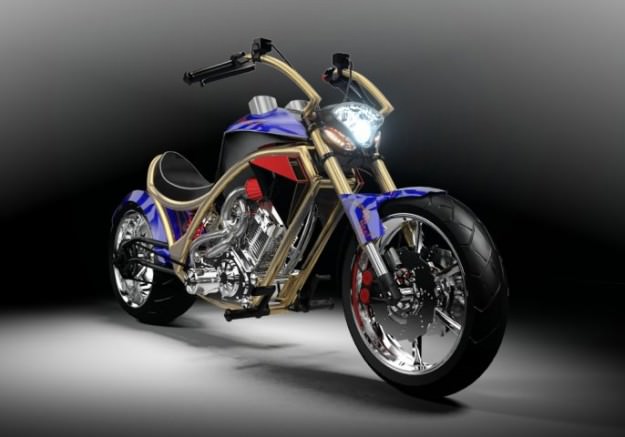 Concept Bike S1 Chopper 3D model_1