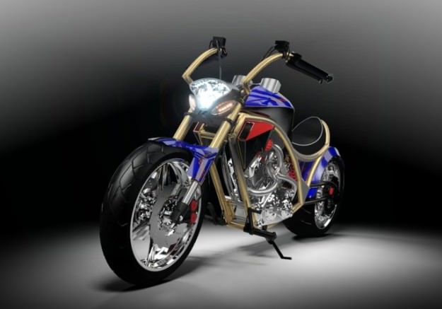 Concept Bike S1 Chopper 3D model_6