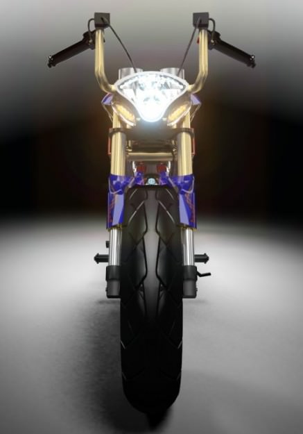 Concept Bike S1 Chopper 3D model_3