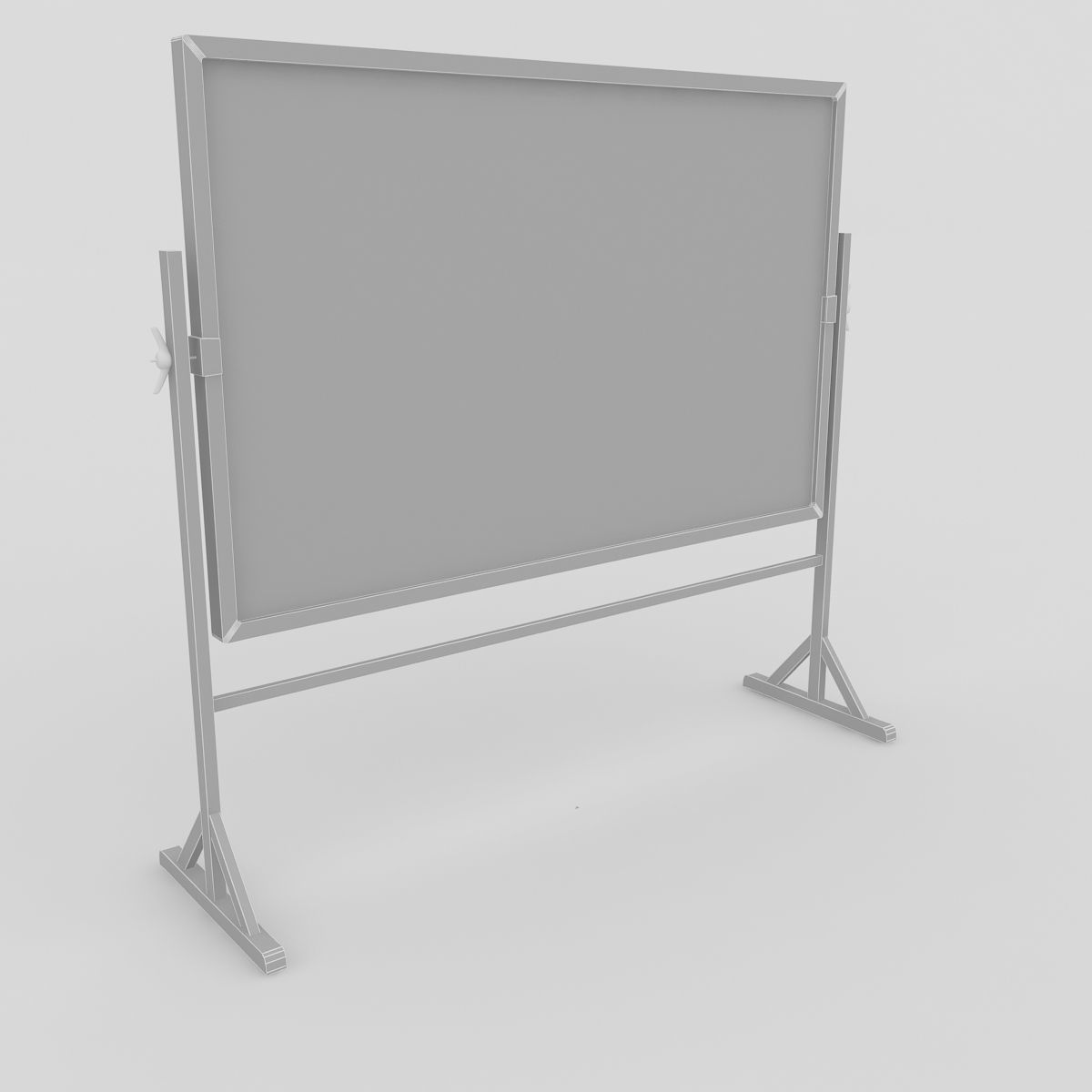 Green Chalkboard 3D model_4