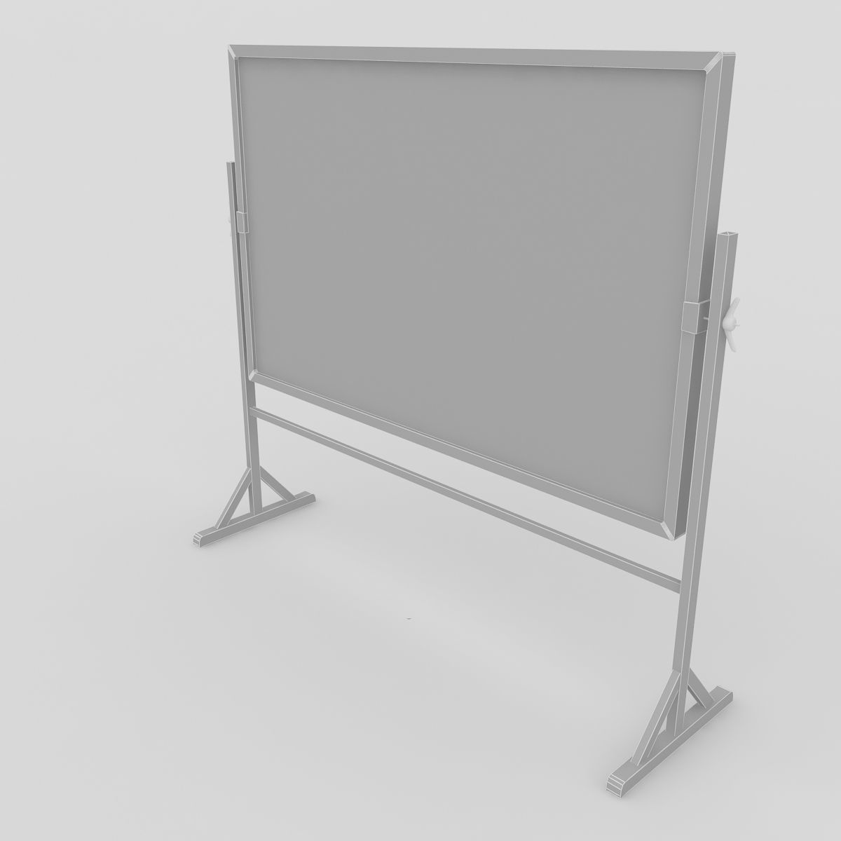 Green Chalkboard 3D model_3