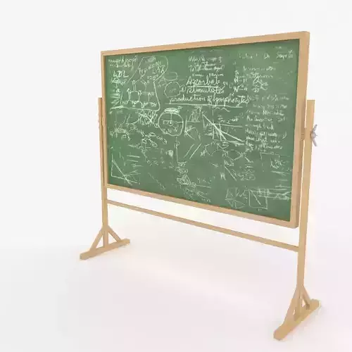 Green Chalkboard 3D model