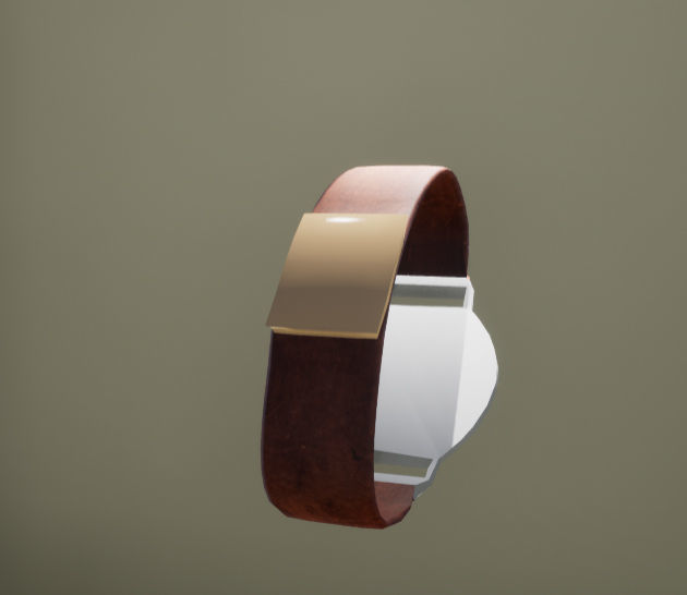 Small Watch Free low-poly 3D model_1