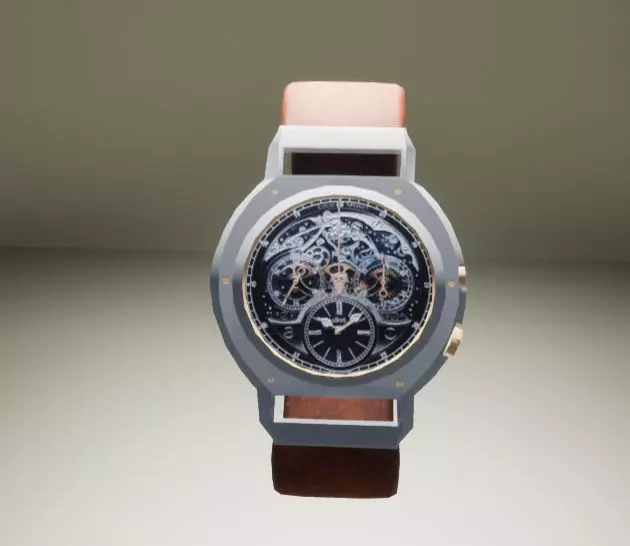 Small Watch Free low-poly 3D model_0