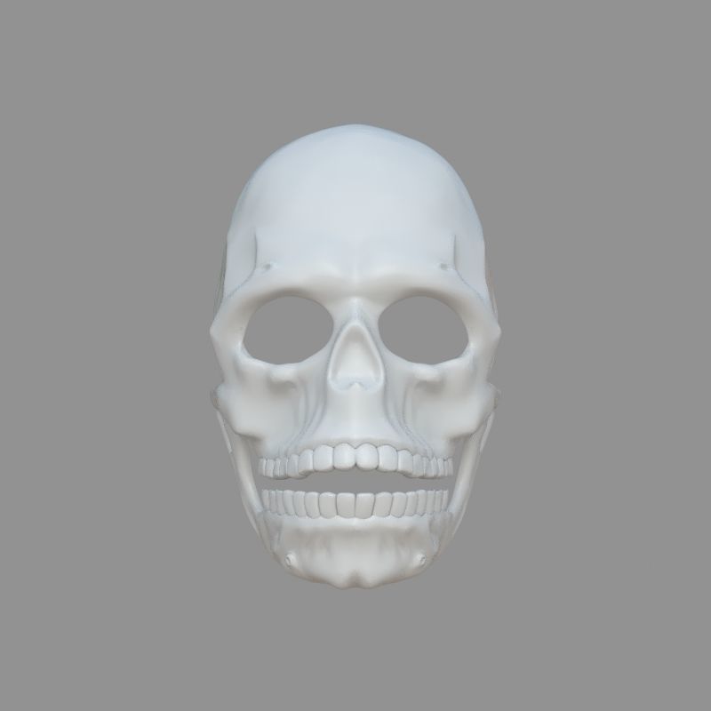 James Bond Spectre Mask Skull Skeleton Scary Halloween Carnival  3D print model_7