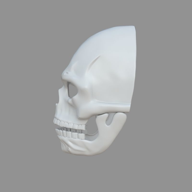James Bond Spectre Mask Skull Skeleton Scary Halloween Carnival  3D print model_5