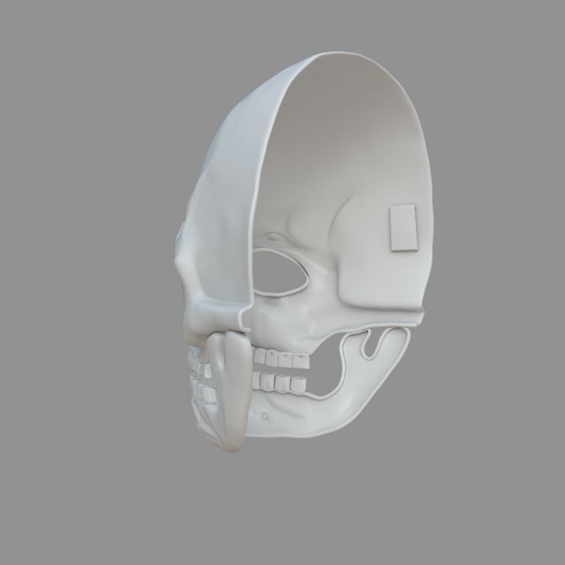 James Bond Spectre Mask Skull Skeleton Scary Halloween Carnival  3D print model_6