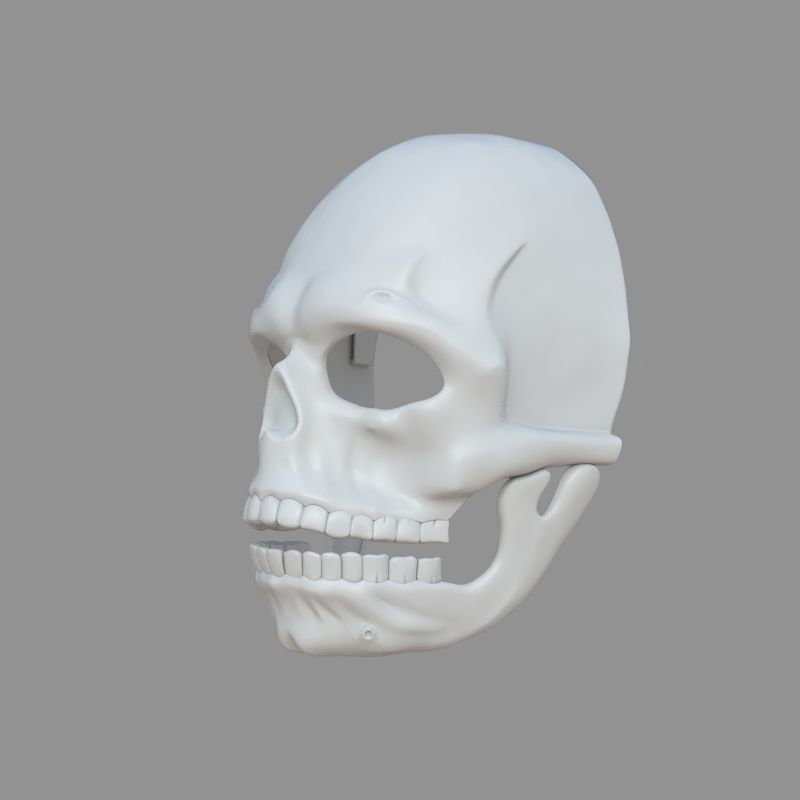 James Bond Spectre Mask Skull Skeleton Scary Halloween Carnival  3D print model_4