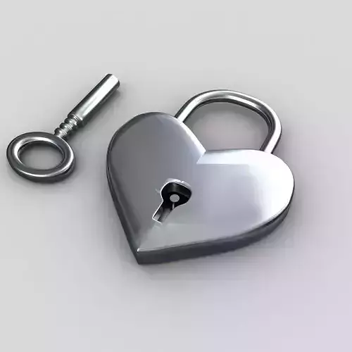 Heart lock 3D model