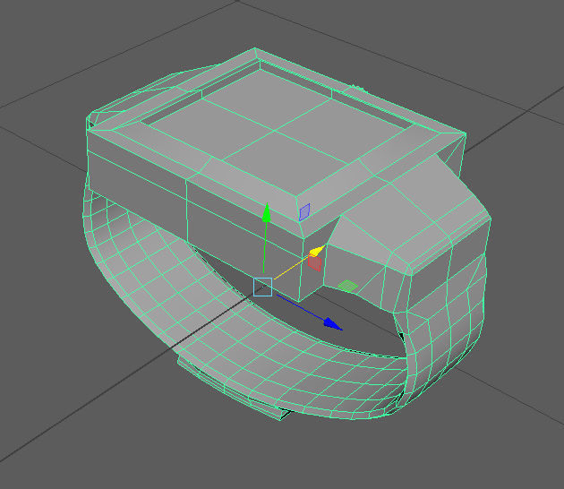 Square Watch Free low-poly 3D model_2