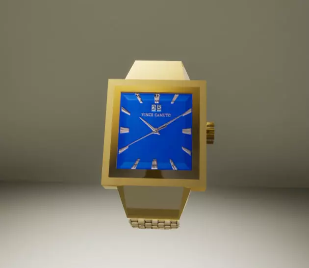 Square Watch Free low-poly 3D model_0
