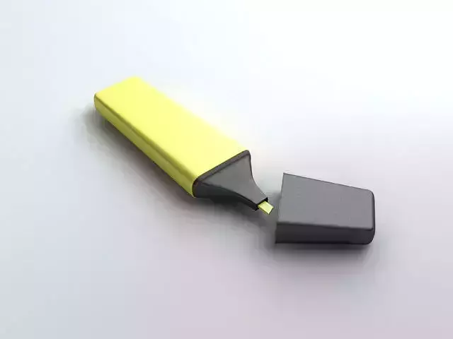 Highlighter Pen 3D model