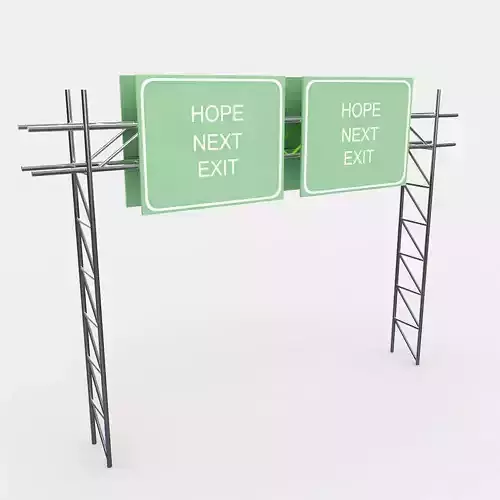 Highway Sign 3D model