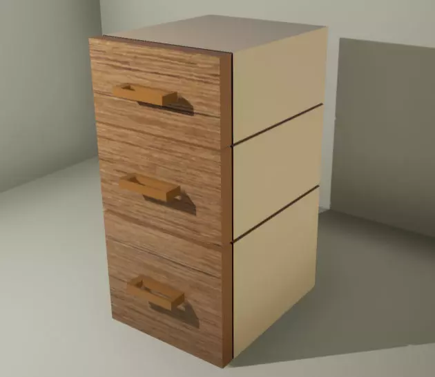 Small Drawers Free low-poly 3D model