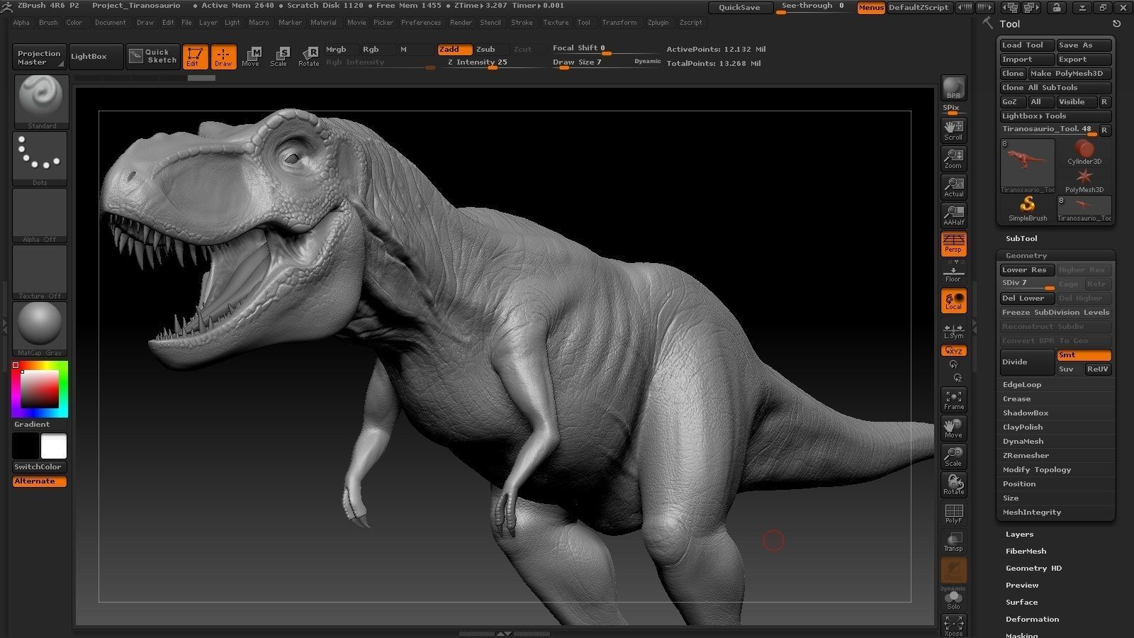 Jurassic Park Tyrannosaurus Rex 3D Model  Low-poly 3D model_13