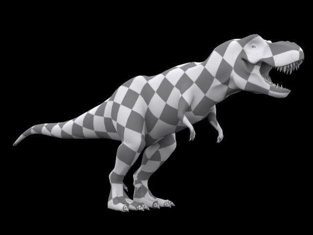 Jurassic Park Tyrannosaurus Rex 3D Model  Low-poly 3D model_11
