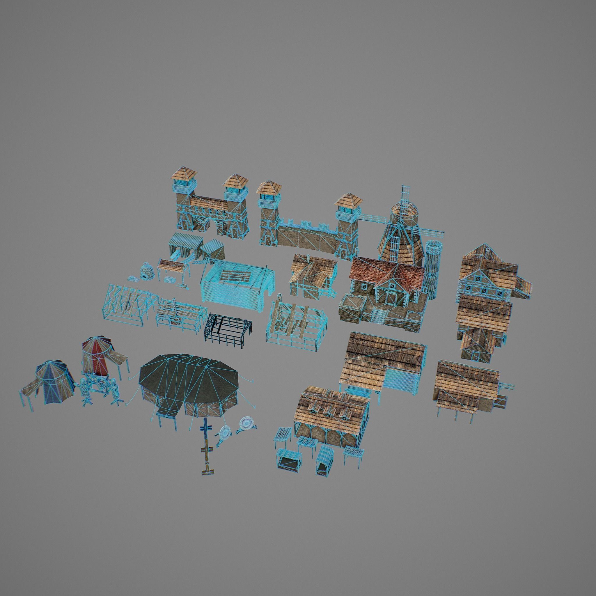 Vollage L2 Low-poly 3D model_1