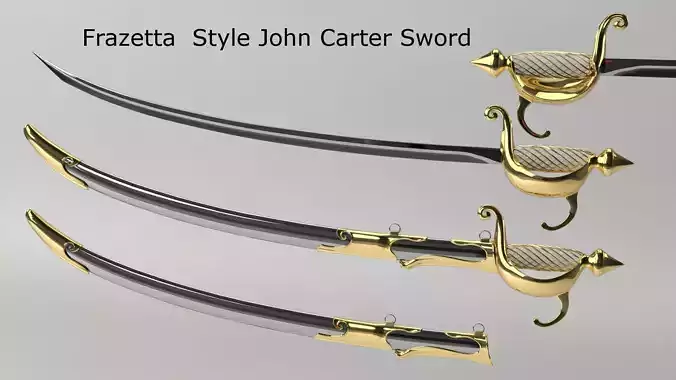 Sword Frazetta Style John Carter Sword