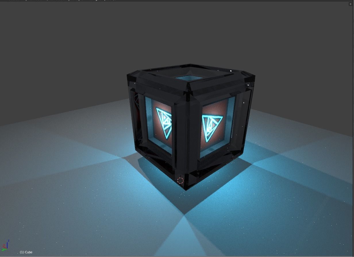 Box Model texture test Free low-poly 3D model_1