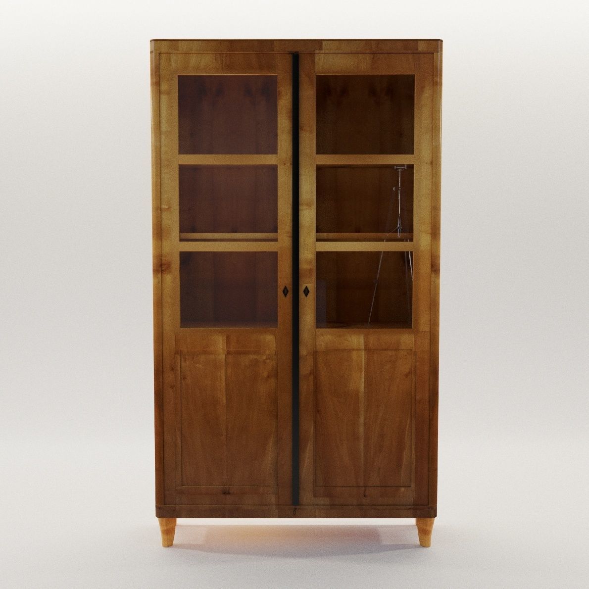Biedermeier bookcase - Munich 1830 - Georg Britsch 3D model_1