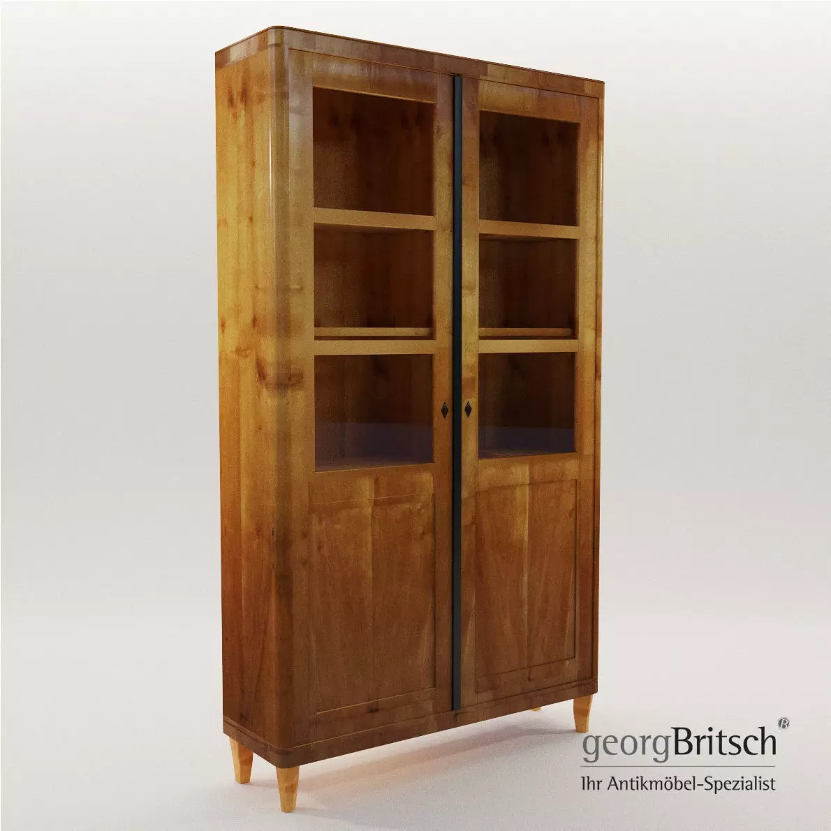 Biedermeier bookcase - Munich 1830 - Georg Britsch 3D model_0