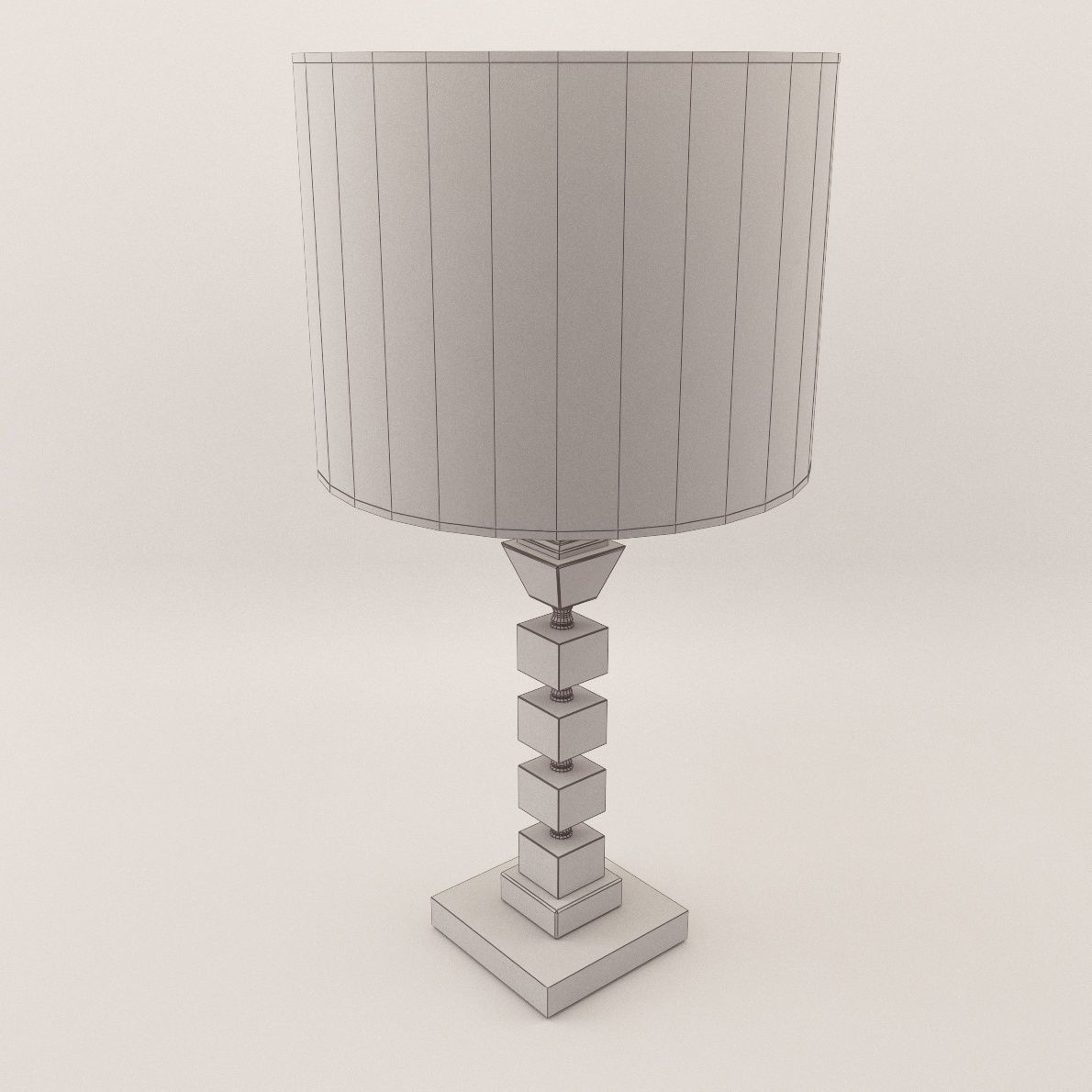 Table lamp - 20th century 3D model_2