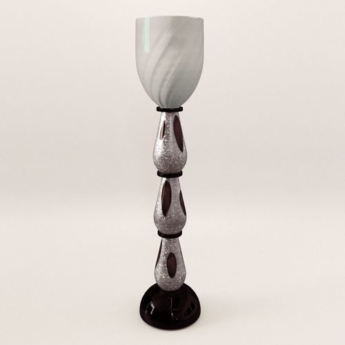 Murano stand lamp - 70th years 3D model