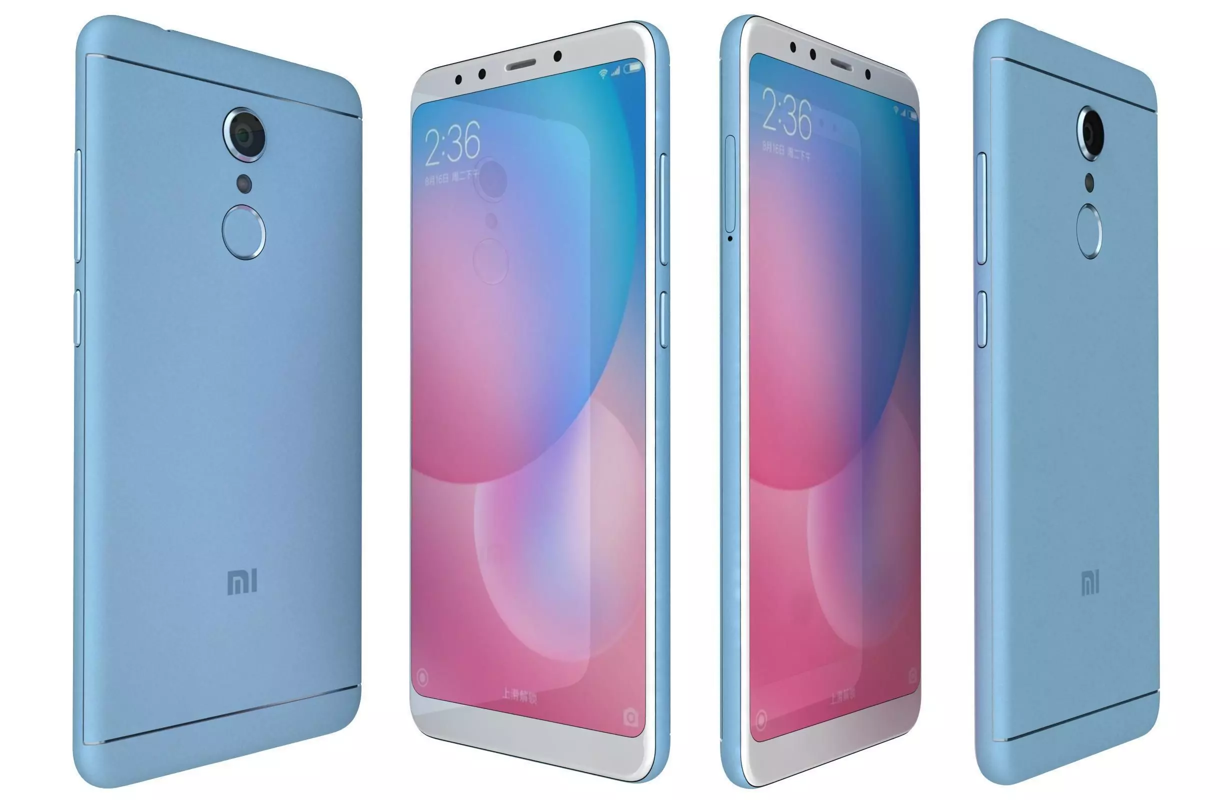 Xiaomi Redmi 5 Light Blue 3D model_0