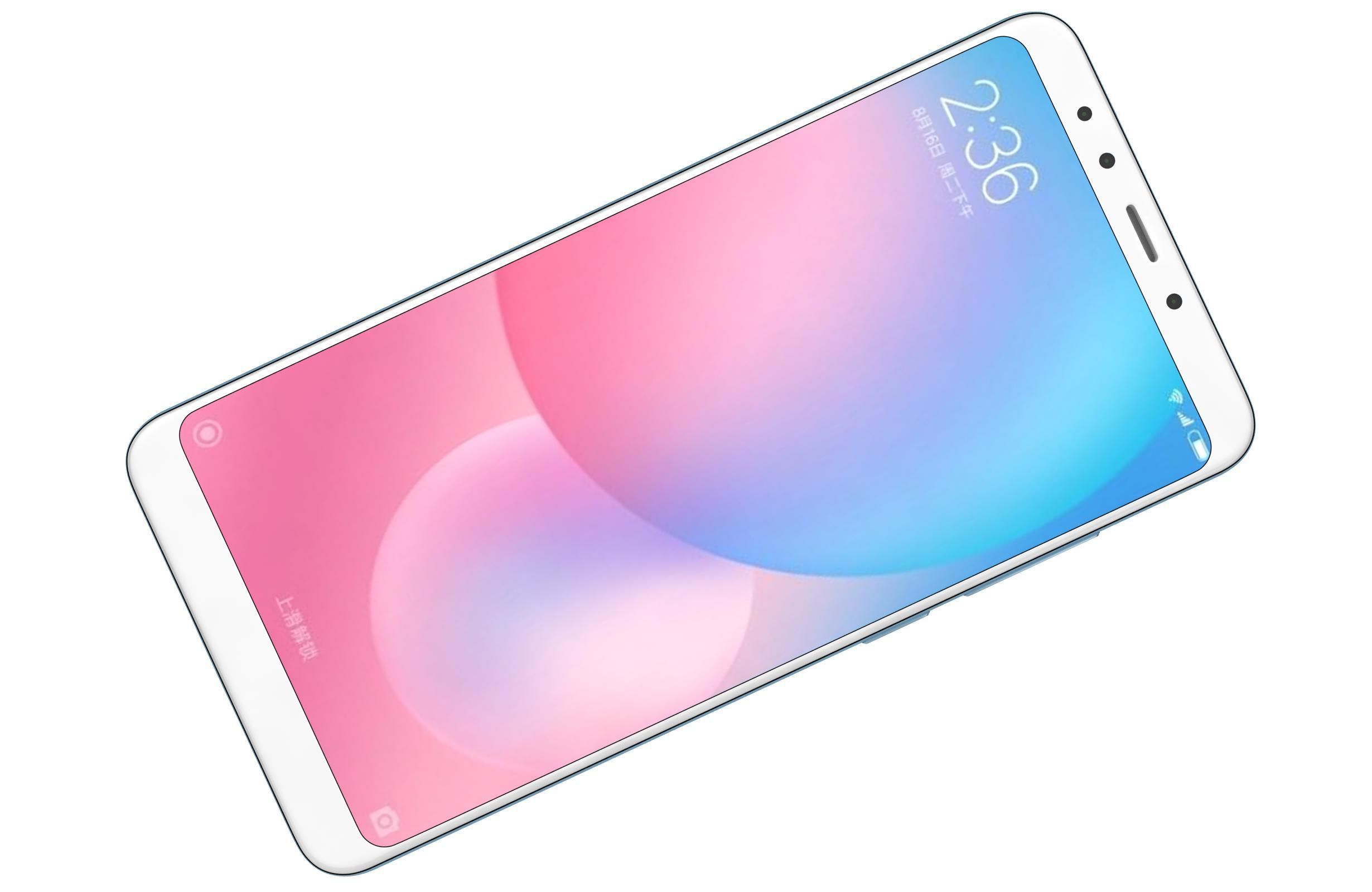 Xiaomi Redmi 5 Light Blue 3D model_3