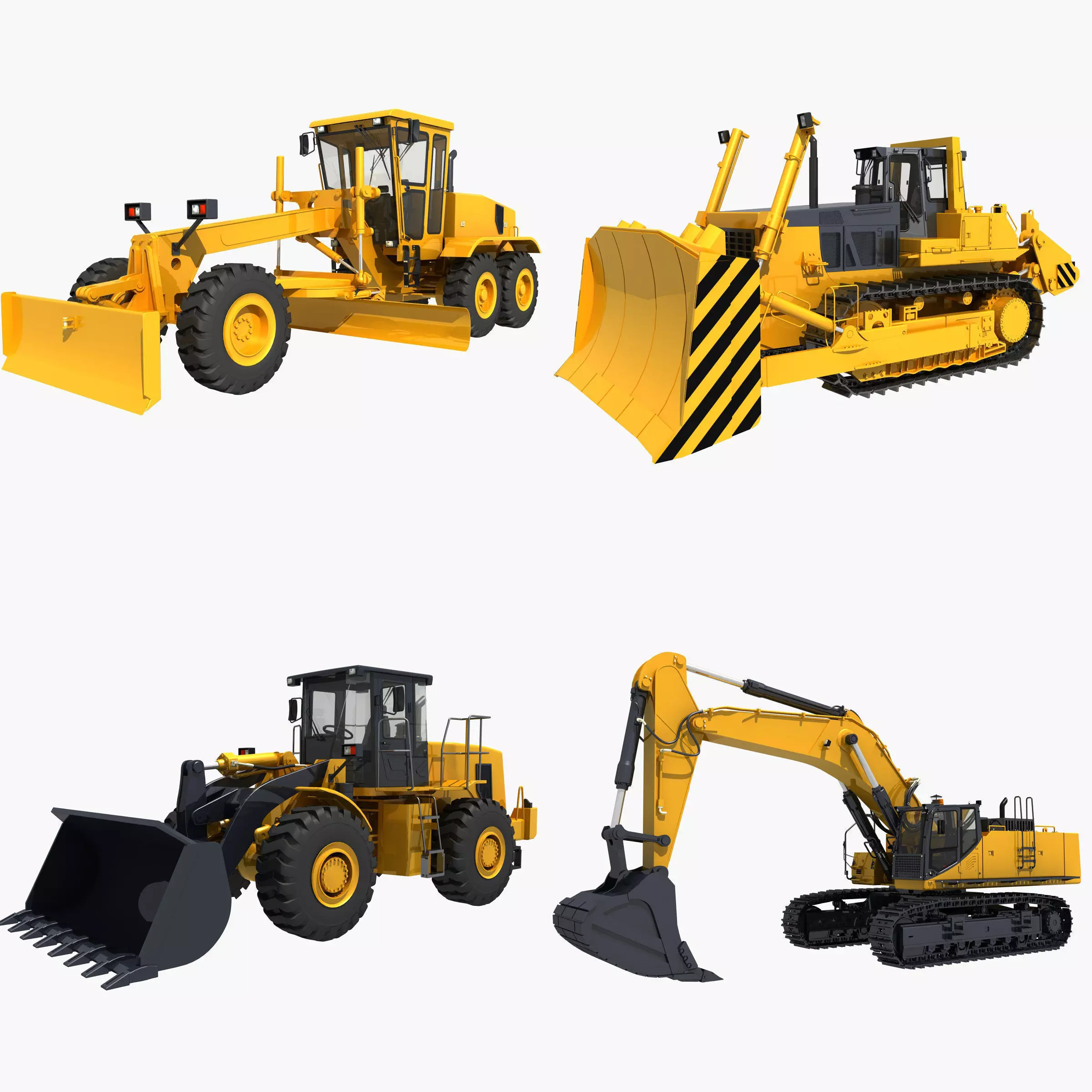 Collection Heavy Vehicle Industrial 02 3D model_0