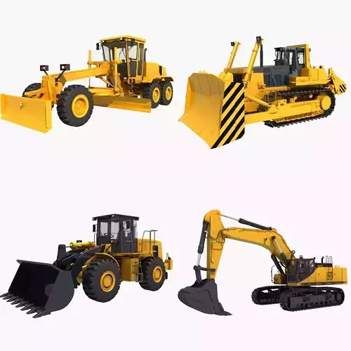 Collection Heavy Vehicle Industrial 02 3D model