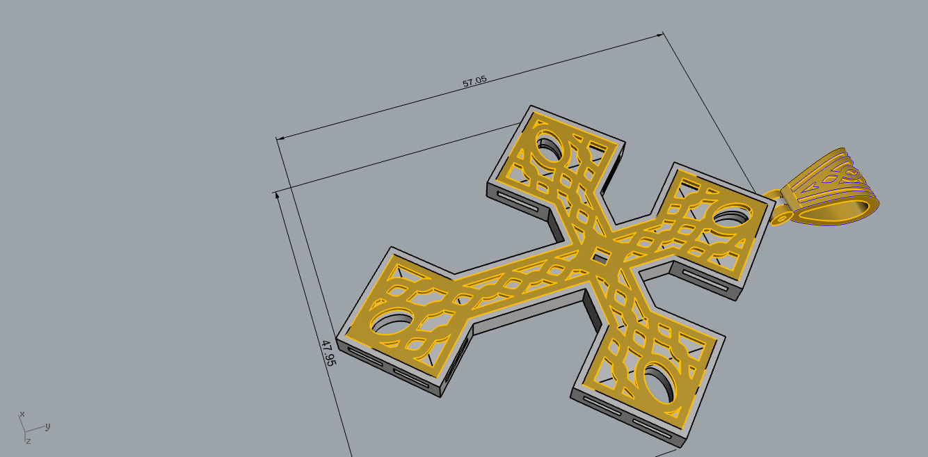 Original Cross 3D print model_2