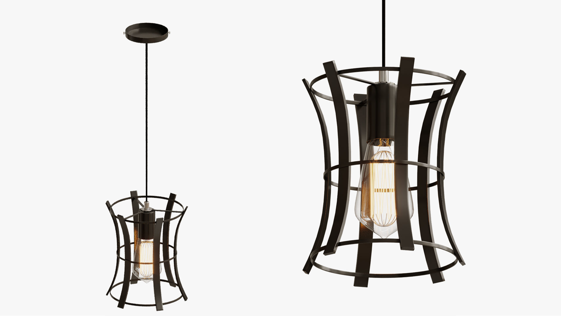 LOFT MEDIEVAL TORCH PENDANT 3D model_2