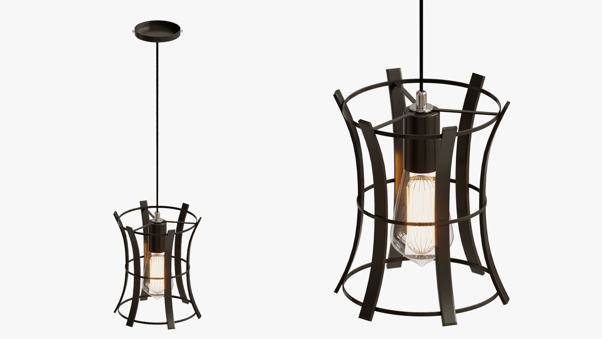 LOFT MEDIEVAL TORCH PENDANT 3D model_4