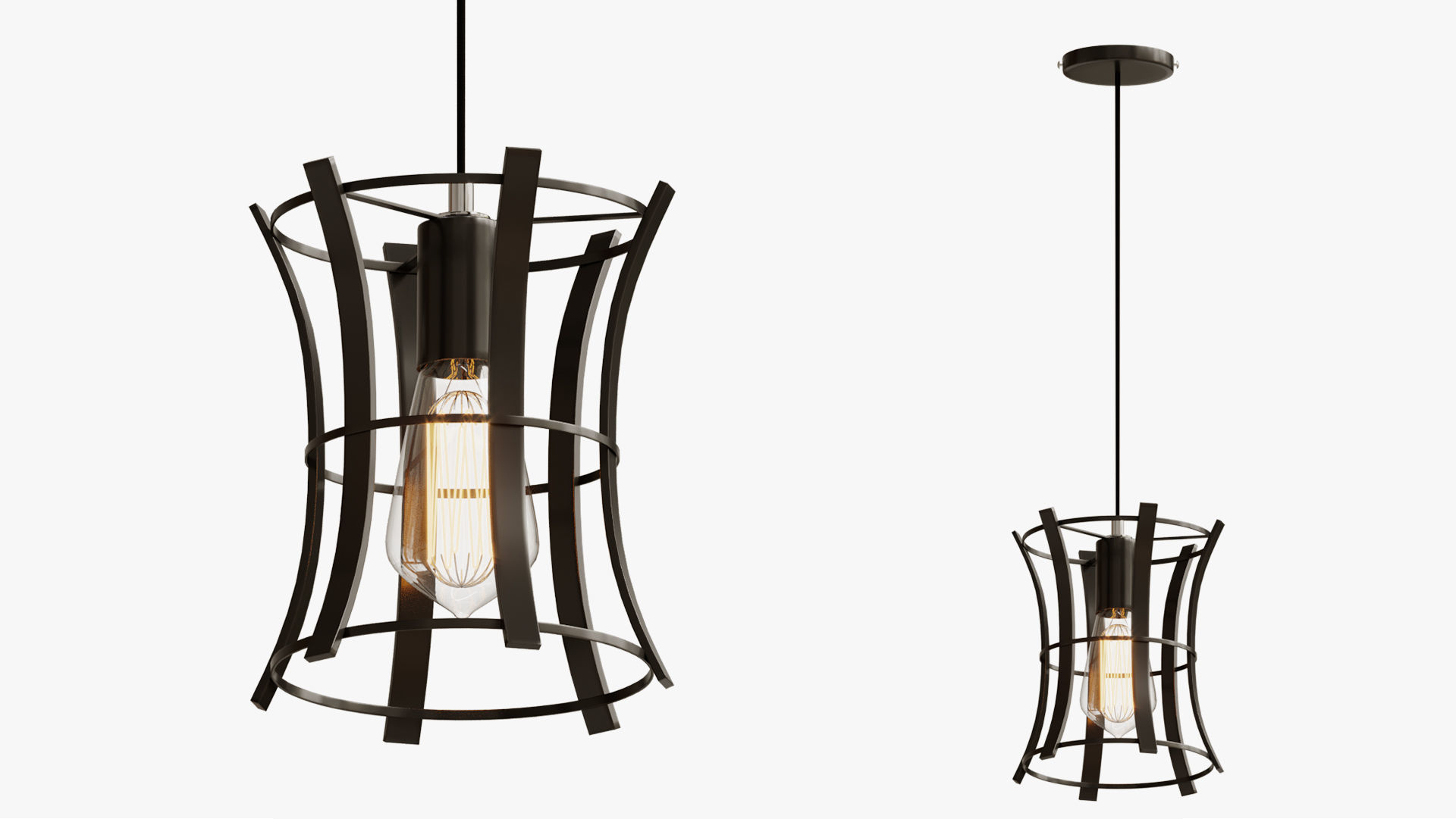 LOFT MEDIEVAL TORCH PENDANT 3D model_1