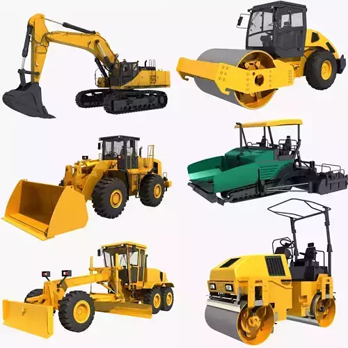 Collection Construction Vehicles 03  3D model