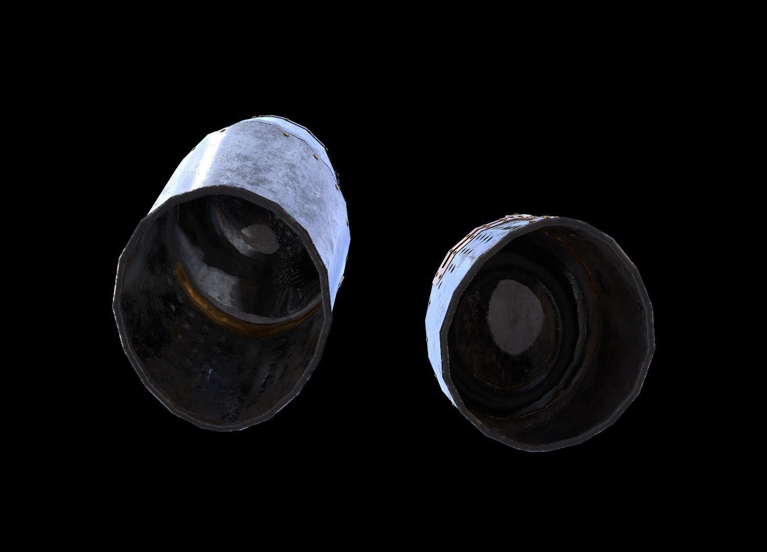 HIE Medieval Knight Helmet D190104 Low-poly 3D model_3