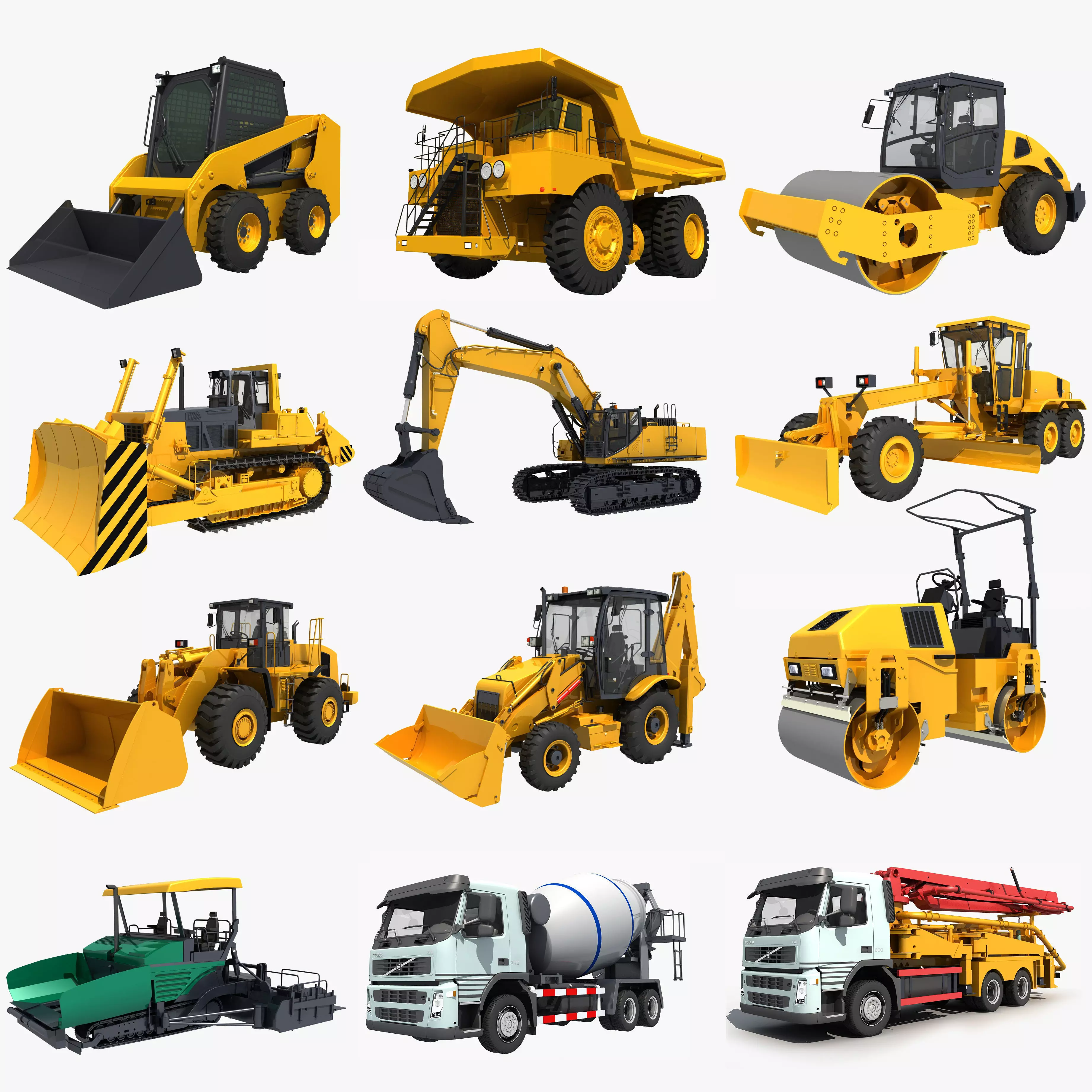 Collection Construction Vehicles 05 3D model_0