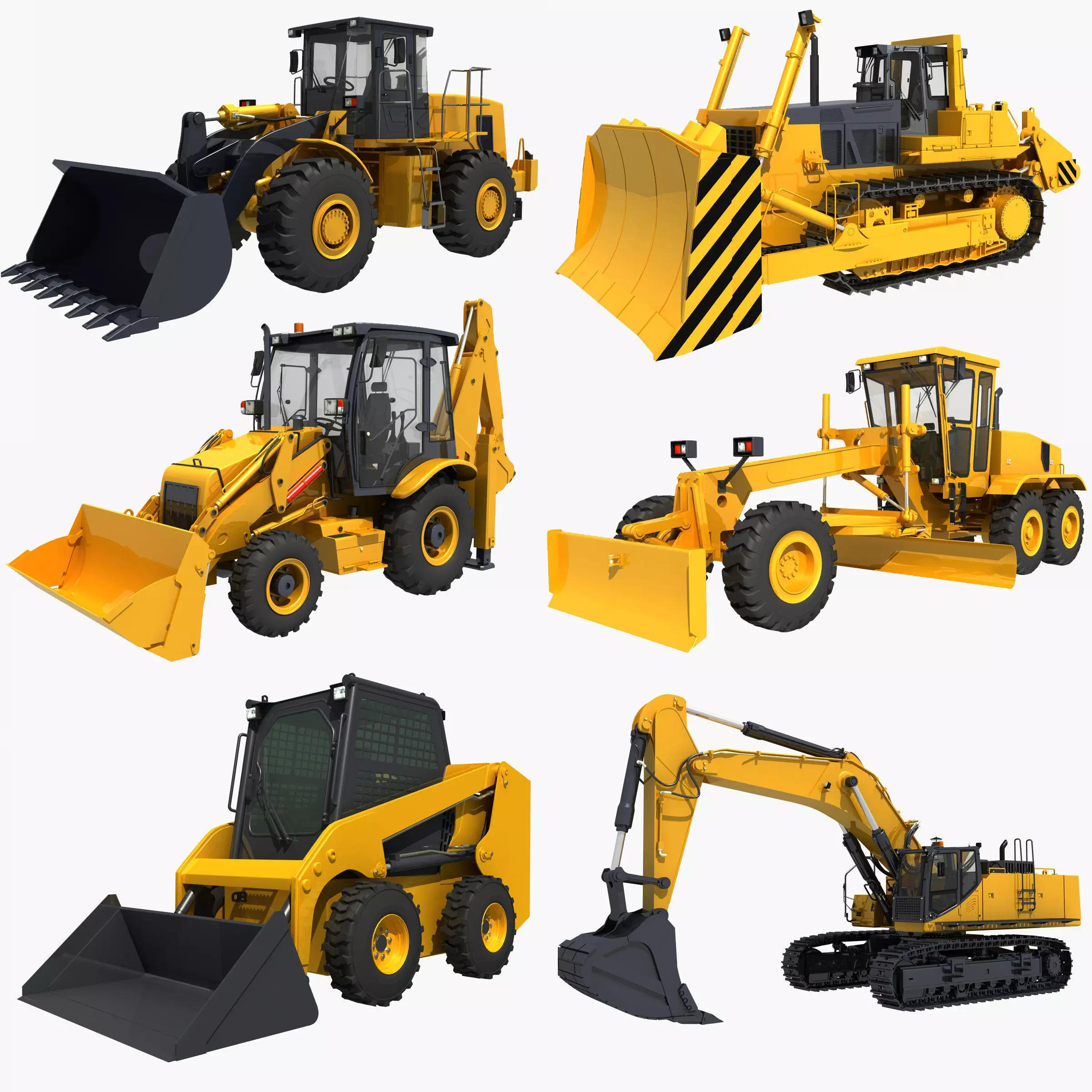 Collection Heavy Vehicle Industrial 03 3D model_0