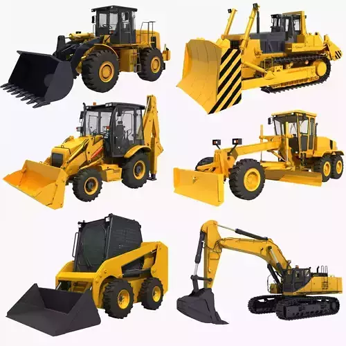 Collection Heavy Vehicle Industrial 03 3D model