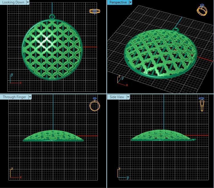 Pendant T01063 3D print model_2