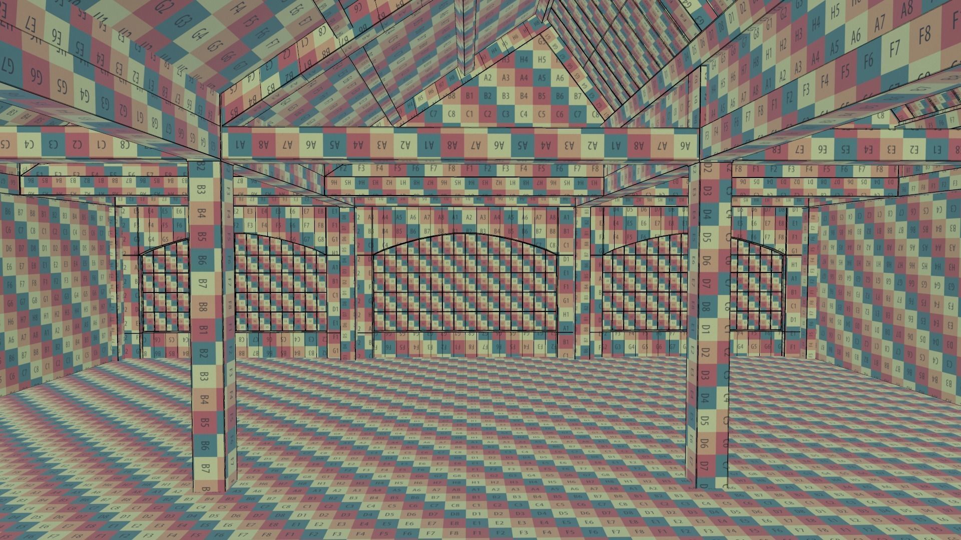 Warehouse Conrete Scene Interior 3D model_14