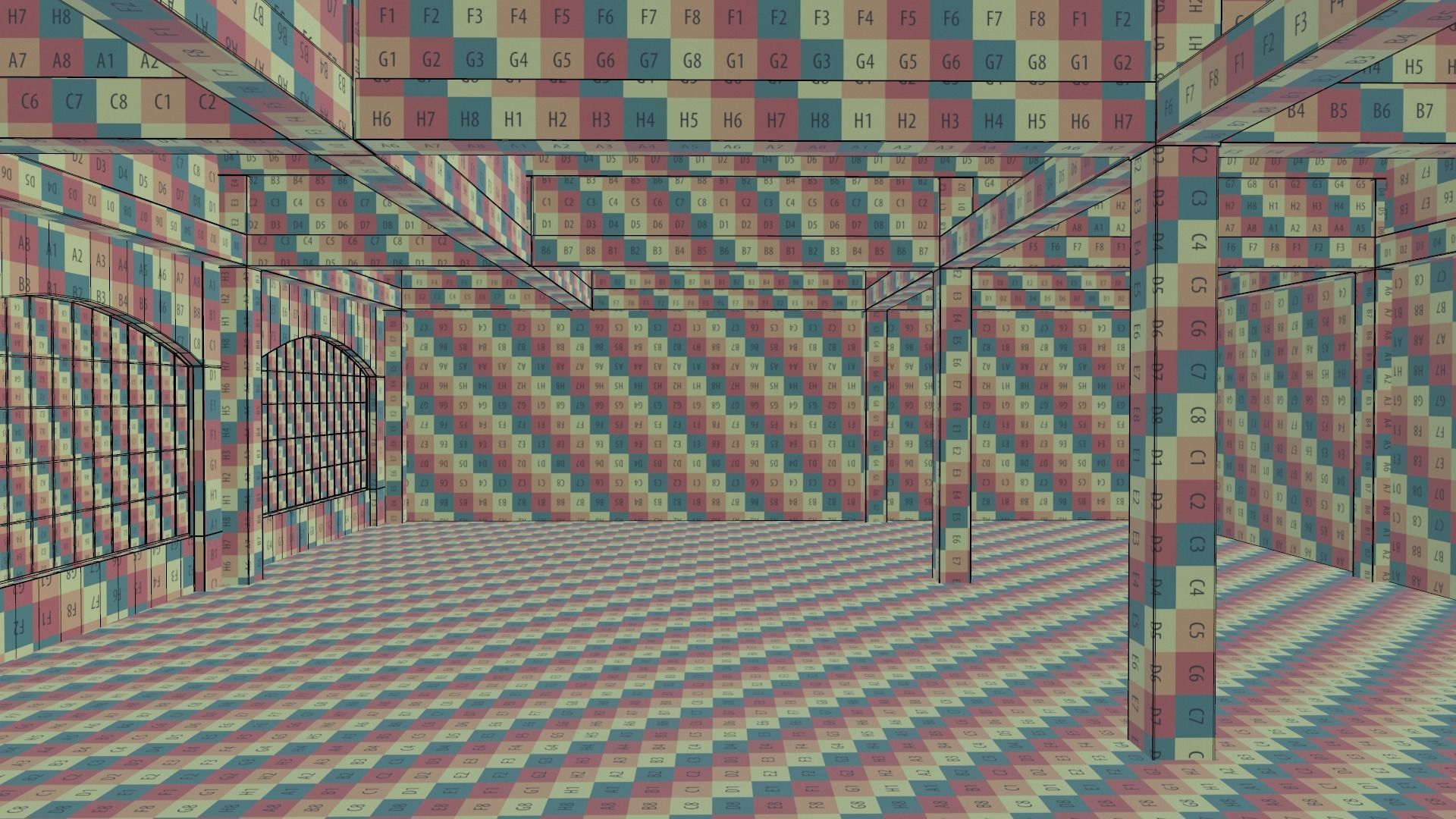 Warehouse Conrete Scene Interior 3D model_18