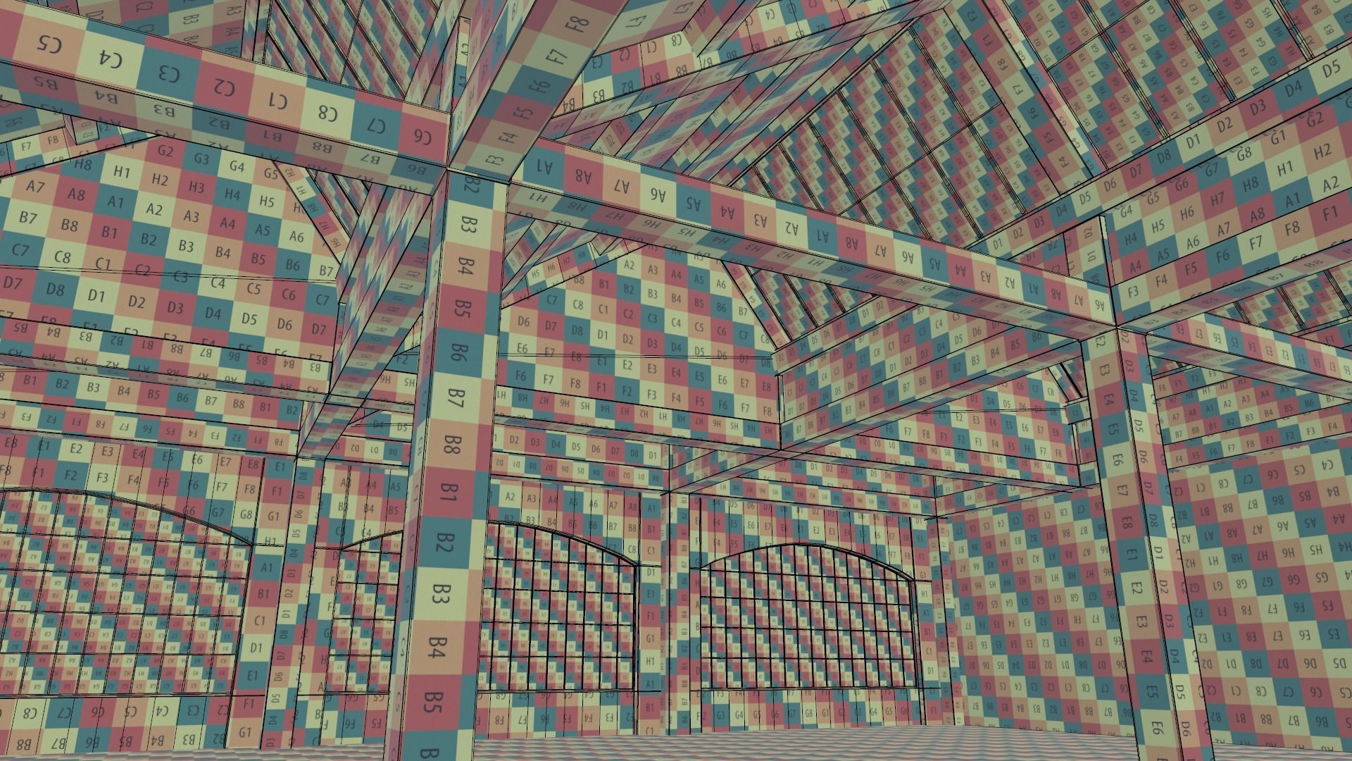 Warehouse Conrete Scene Interior 3D model_19