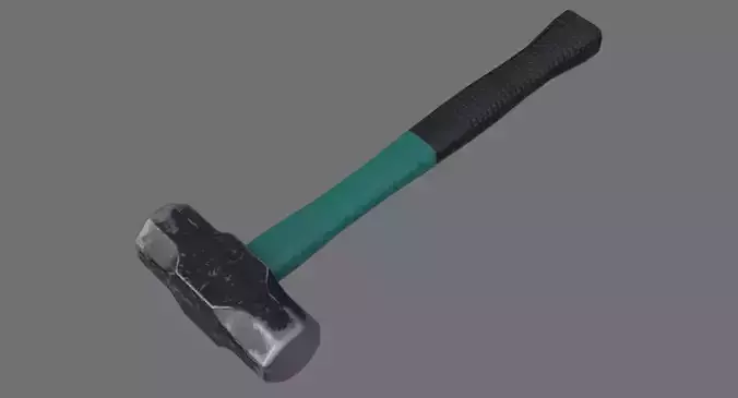 Sledgehammer 1B Low-poly 3D model
