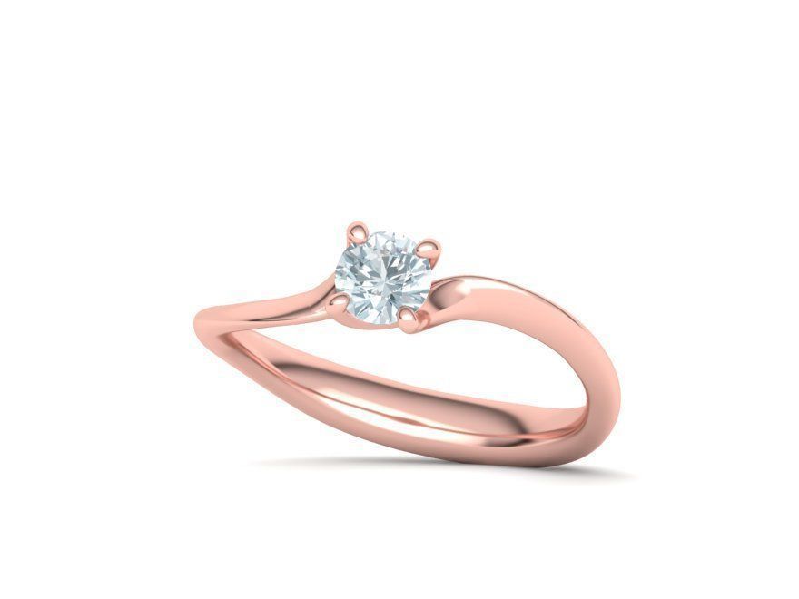 Paradise Engagement ring own design 0171 3D print model_12