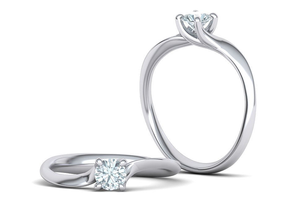 Paradise Engagement ring own design 0171 3D print model_3